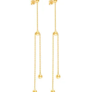 Orbs Transformer Earrings, yellow gold