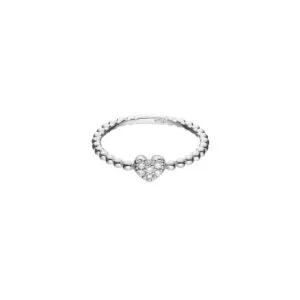 Heartful Ring, diamonds, white gold