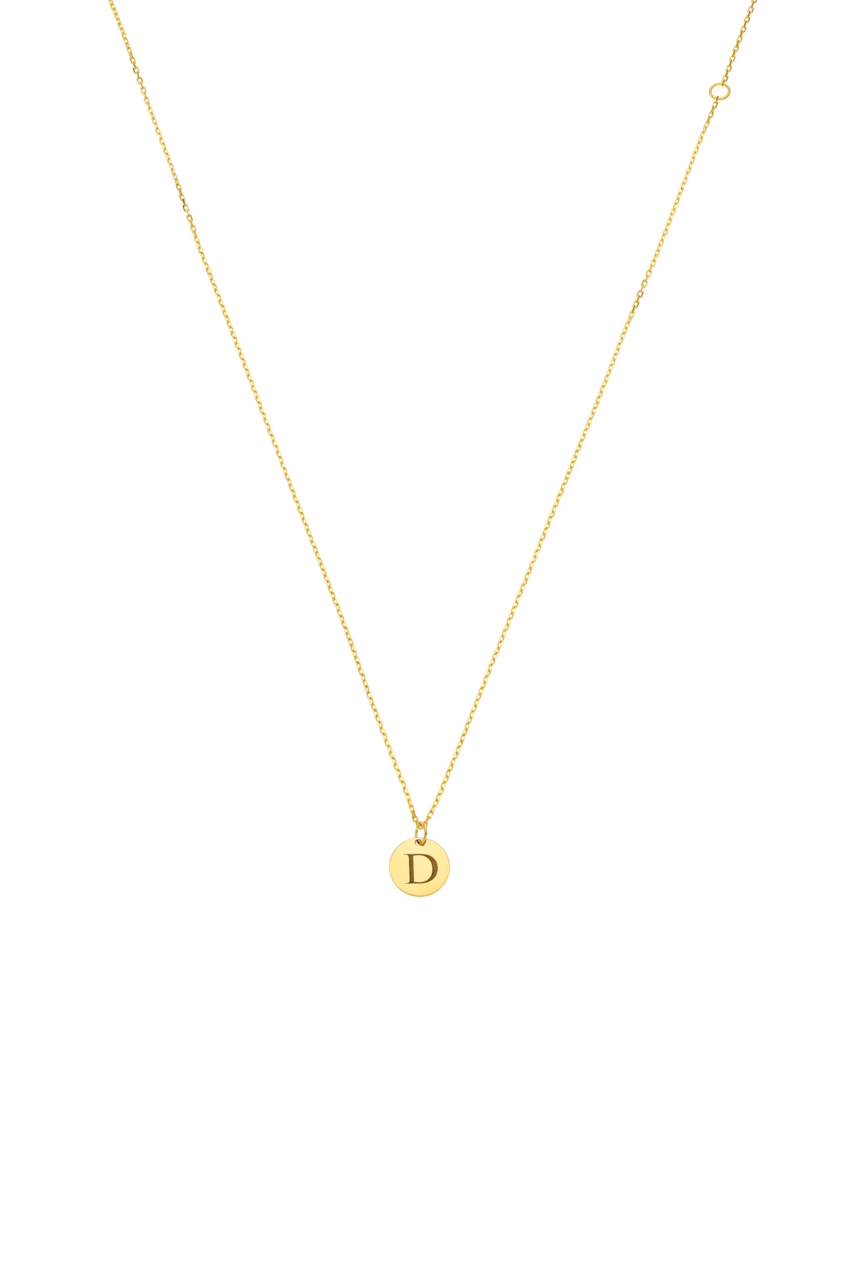 Exclusive Necklaces Necklace with Initial, yellow gold from Guzema