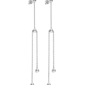 Orbs Transformer Earrings, white gold