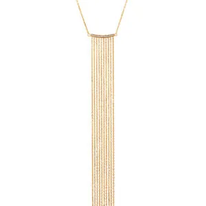 Chainfall Necklace, diamonds, yellow gold