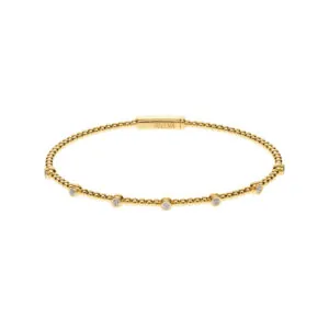 Multi Diamonds Bracelet, yellow gold