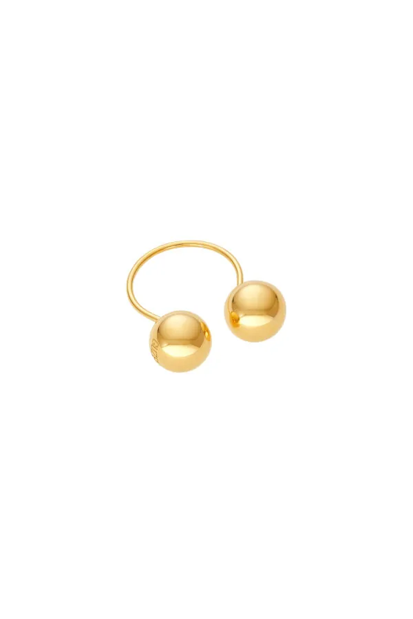 Rings Bold Duo Orb Ring, yellow gold available online with expert craftsmanship