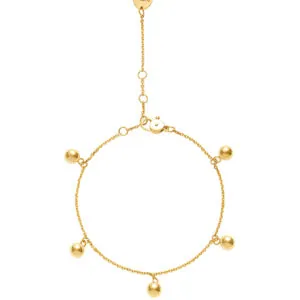 Quintet Bracelet, yellow gold