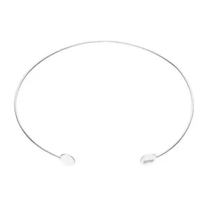 Flats choker, white gold