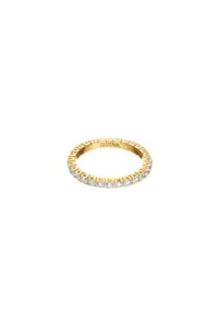 Rings Bold Eternity Ring, diamonds, yellow gold with modern design available now