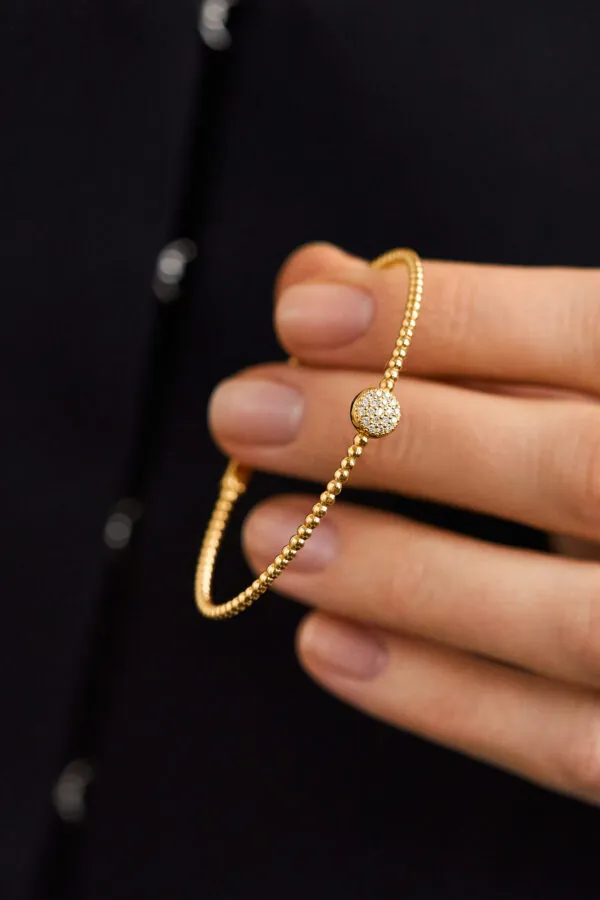 Bracelets Accent Bracelet, diamonds, yellow gold with high-end craftsmanship from Guzema