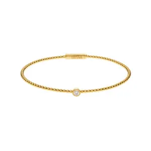 Central Diamond Bracelet, yellow gold