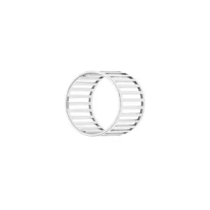 Wide Striped Ring, white gold