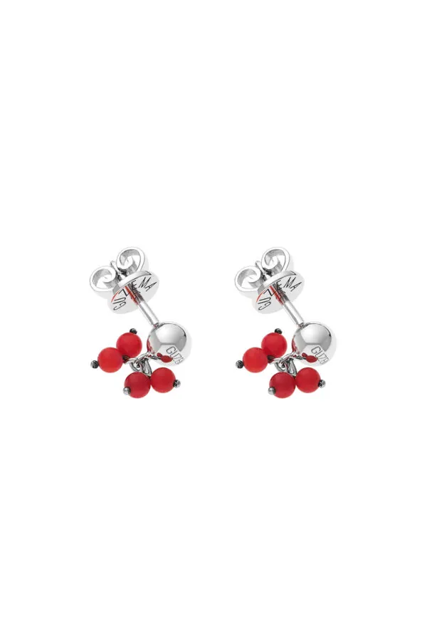 Earrings Corals Earrings, white gold for stylish and elegant looks