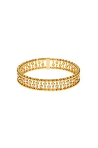 Bracelets Bold Diamond-Set Bracelet, yellow gold with modern elegance