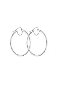 Earrings Mini Hoops Earrings, white gold with timeless design by Guzema