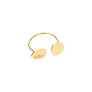 Duo Flat Ring, yellow gold