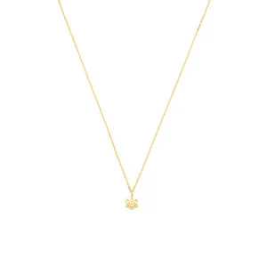 Trident Necklace, yellow gold