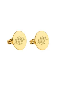 Earrings Mini I love you Earrings, yellow gold for a unique and sophisticated look