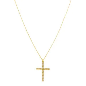 Grand Cross, diamonds, yellow gold