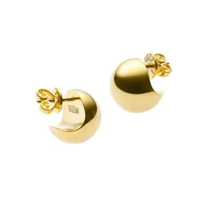 Mini Orbs Earrings, yellow gold