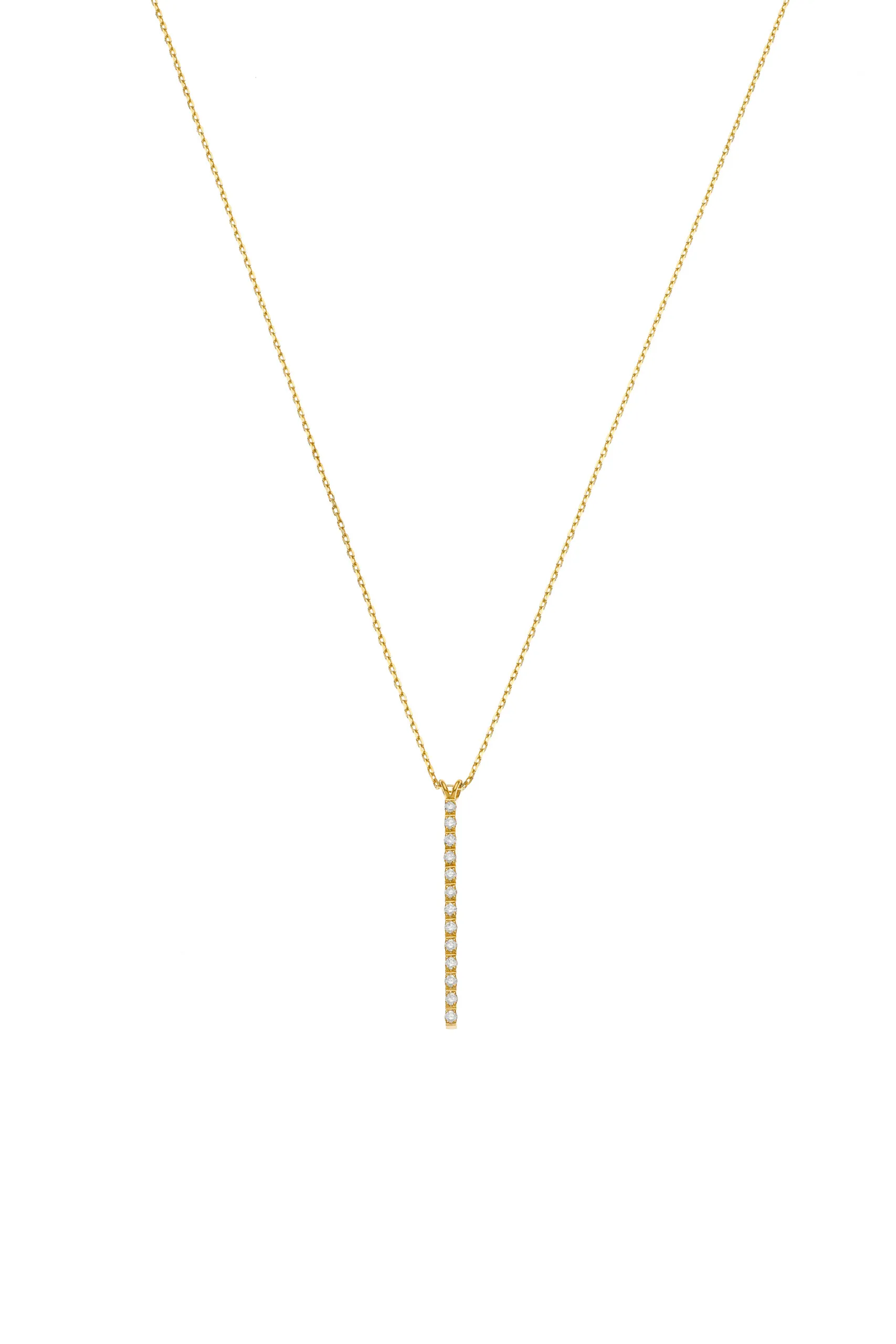 Necklaces Multi Diamonds Necklace, yellow  gold with fast delivery from Guzema