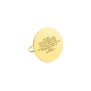 I love you Ring, yellow gold