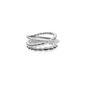 Diagonal Diamond Ring, white gold