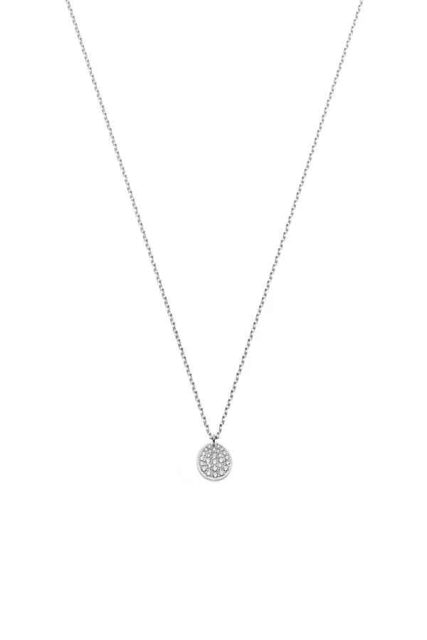 Exclusive Necklaces Mono Flat Necklace, diamonds, white gold from Guzema