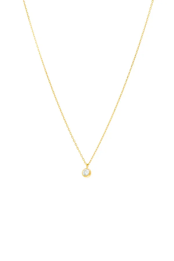 Custom Necklaces Diamond Drop Necklace, yellow gold for a luxurious style