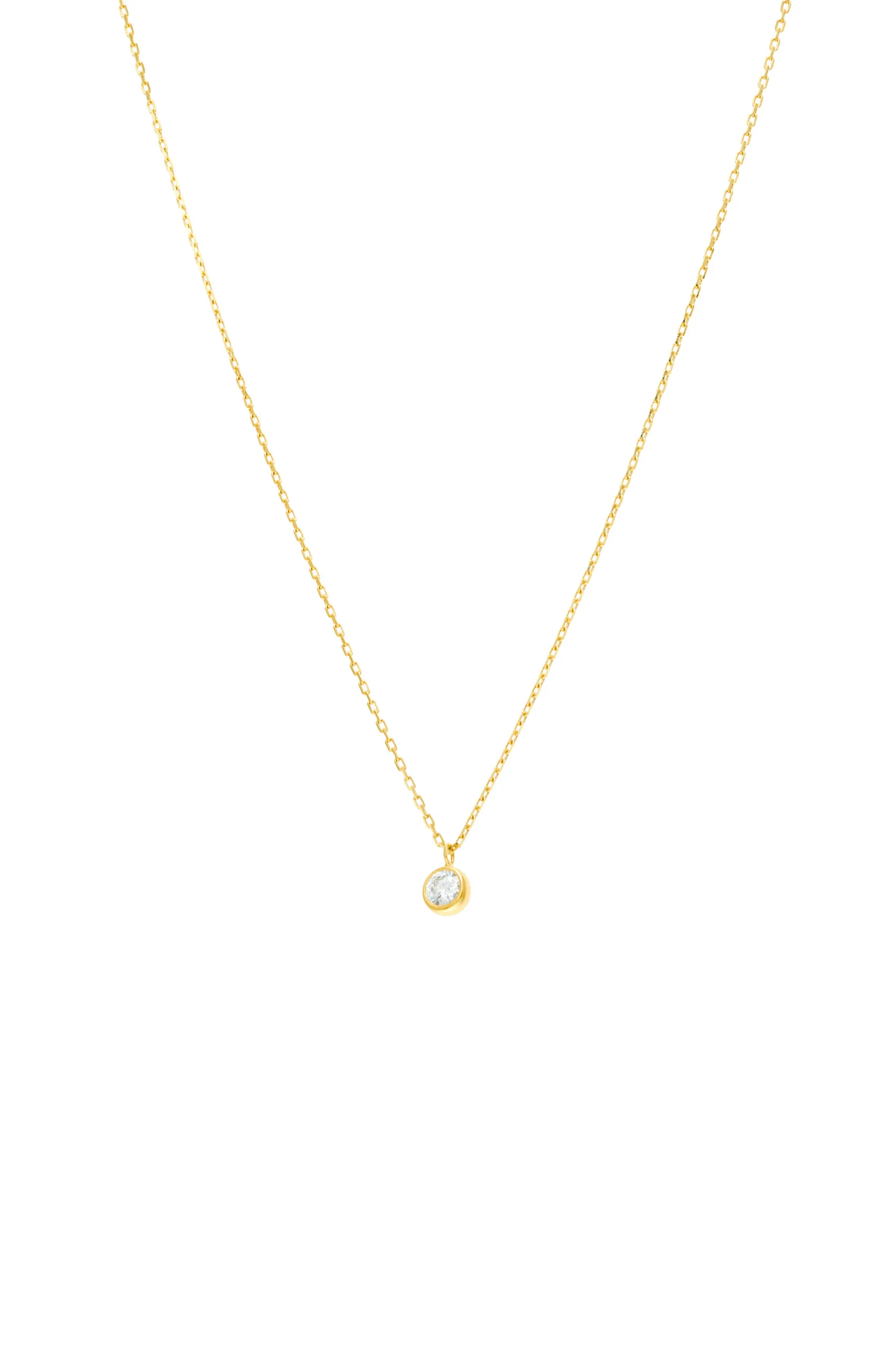 Custom Necklaces Diamond Drop Necklace, yellow gold for a luxurious style