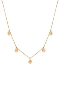 Necklaces Flat Quintet Necklace, diamonds, yellow gold with fast delivery from Guzema