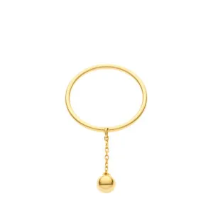 Mini Orb Ring, yellow gold