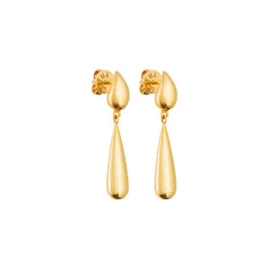 Droplet Earrings, yellow gold