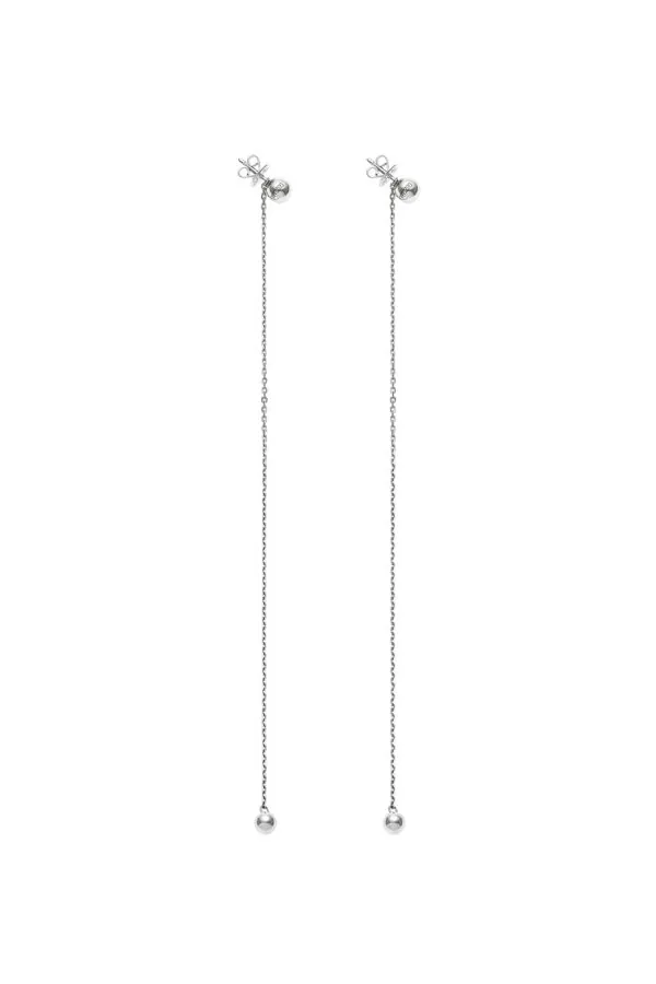 Earrings Duo Orb Transformer Earrings, white gold with timeless design by Guzema