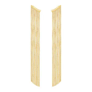 Chainfall Earrings, yellow gold