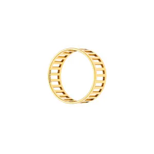 Striped Ring, yellow gold