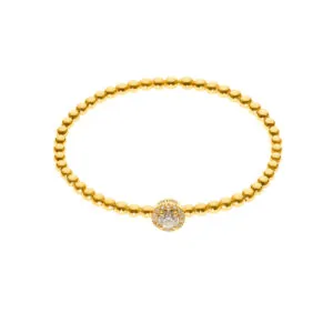 Flexi-Bracelet, diamonds, yellow gold