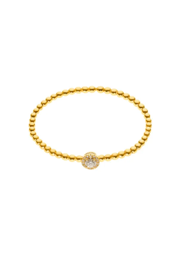 Bracelets Flexi-Bracelet, diamonds, yellow gold for everyday elegance