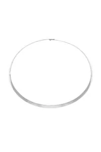 Chokers Solid Wide Choker, white gold with a unique touch from Guzema