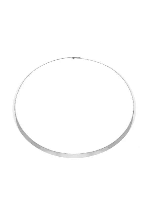 Chokers Solid Wide Choker, white gold with a unique touch from Guzema