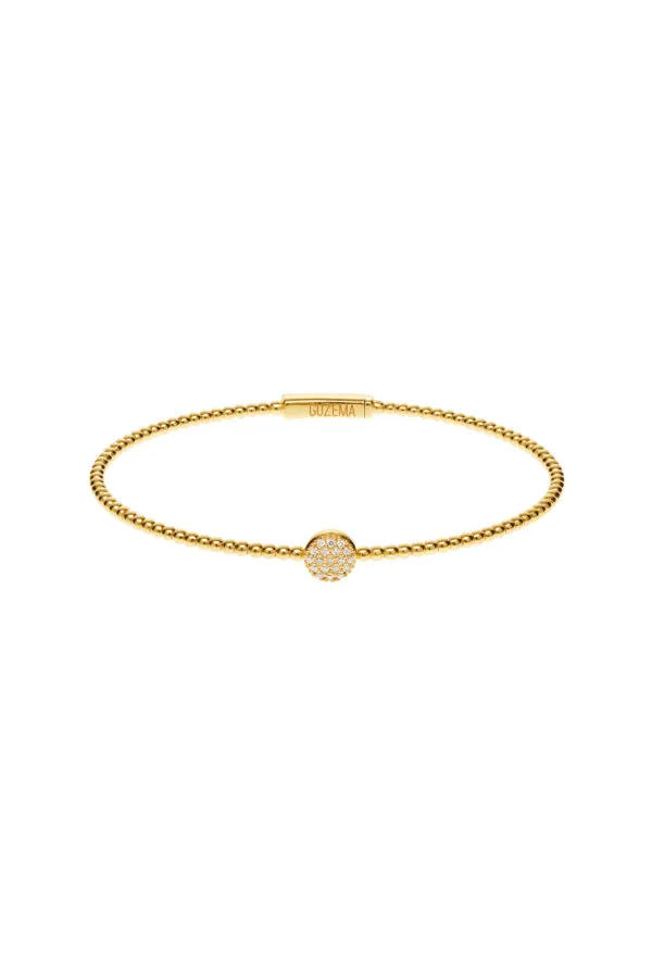 Bracelets Accent Bracelet, diamonds, yellow gold with modern elegance