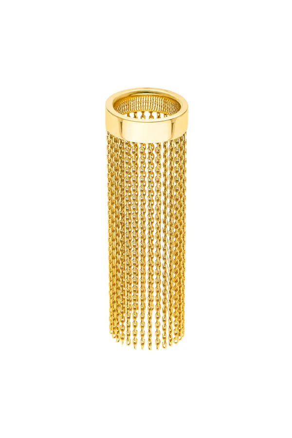 Rings Chainfall Ring, yellow gold with modern design available now