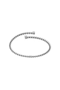 Bracelets Duo spiral bracelet, diamonds, white gold for everyday elegance