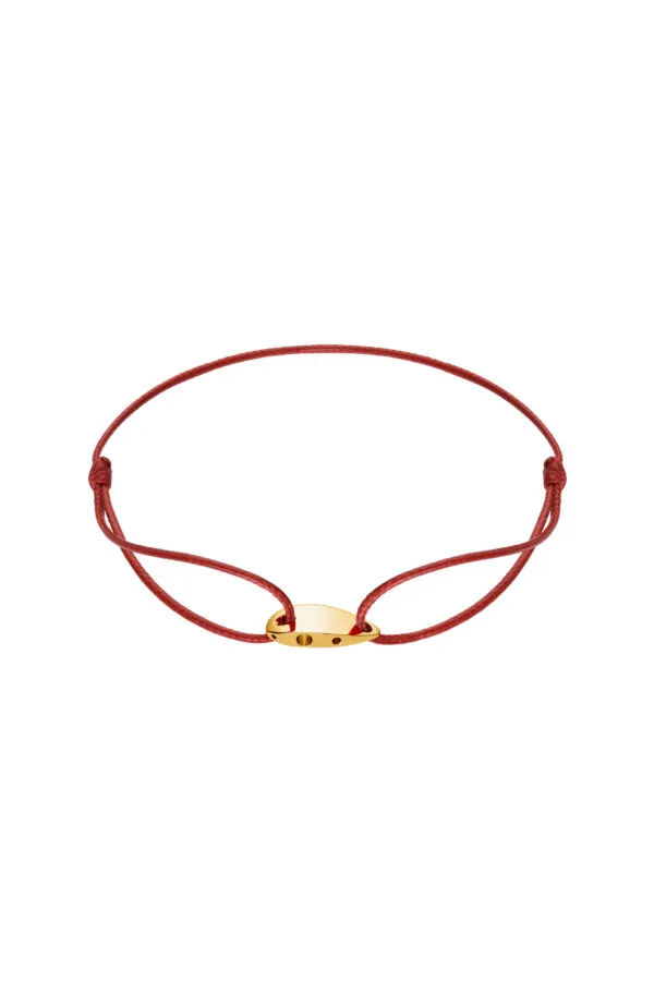 Bracelets Vi Levare Cord Bracelet, yellow gold with modern elegance