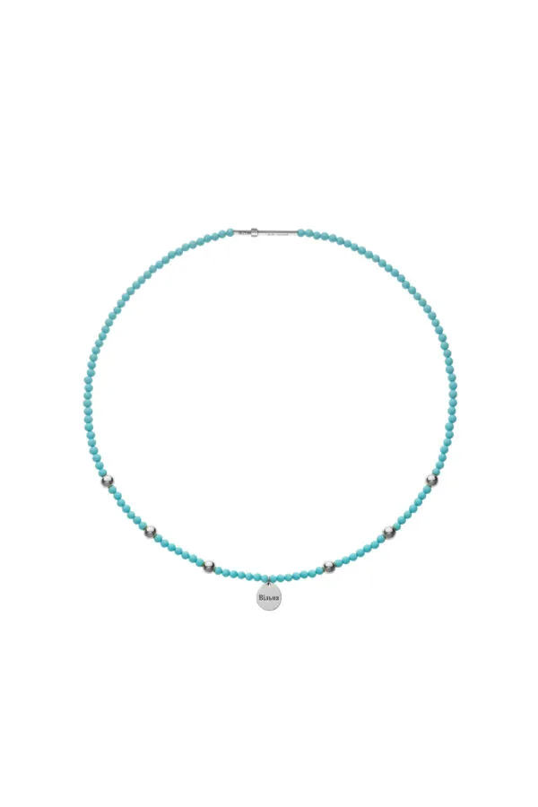 Exclusive Necklaces Freedom Turquoise Necklace, white gold from Guzema
