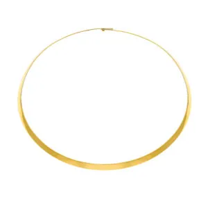Solid Wide Choker, yellow gold