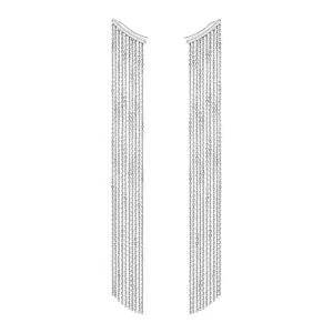 Chainfall Earrings, white gold