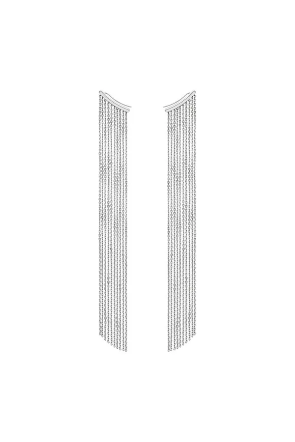 Earrings Chainfall Earrings, white gold with timeless design by Guzema