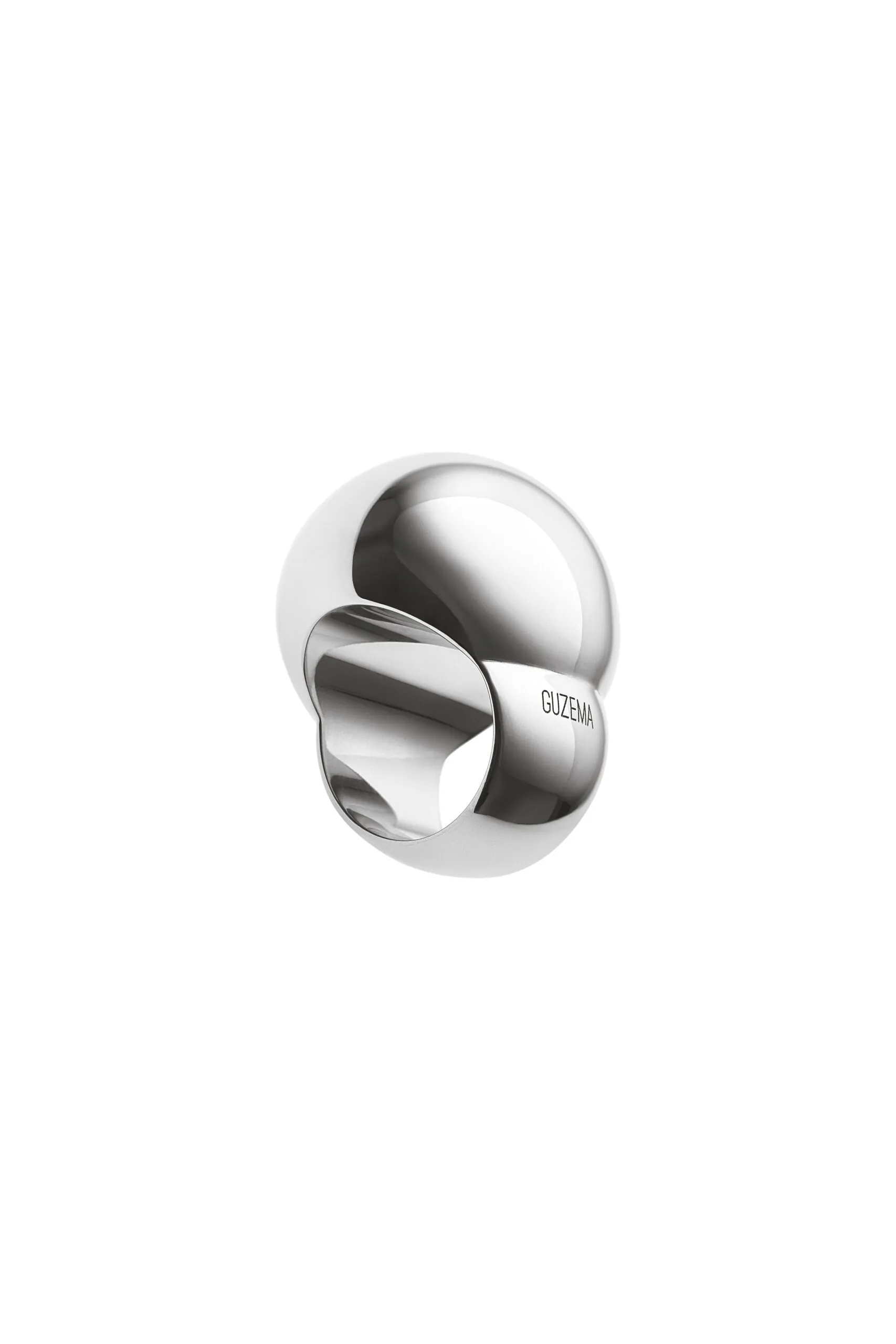 Rings Bold Orb Ring, white gold with modern design available now