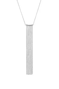 Necklaces Chainfall Necklace, diamonds, white gold with fast delivery from Guzema