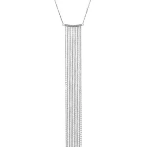 Chainfall Necklace, diamonds, white gold