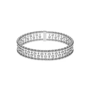 Bold Diamond-Set Bracelet, white gold