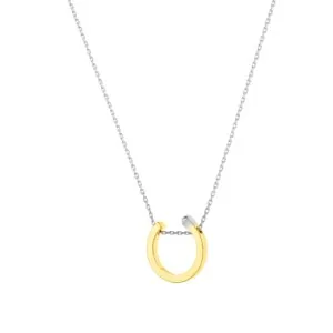 Round Match Necklace, yellow gold